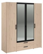 Ντουλάπα Dorm τετράφυλλη με καθρέπτη-Mauro - Image 7