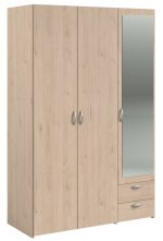 Ντουλάπα Dorm τρίφυλλη με καθρέπτη-Fusiko - Image 6