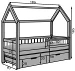 Παιδικό Κρεβάτι Artemis-Fusiko-80 x 180 - Image 3