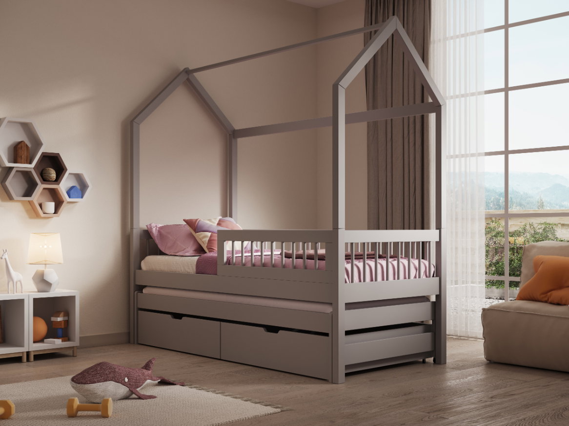 Παιδικό Κρεβάτι Artemis-Gkri-90 x 200 - Image 2