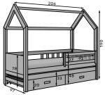 Παιδικό Κρεβάτι Poppy-Kafe-90 x 200 - Image 3