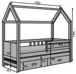 Παιδικό Κρεβάτι Poppy-Mpez-80 x 180 - Image 3