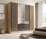 Ντουλάπα Niriam τετράφυλλη-Fusiko-Mavro - Image 2