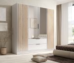 Ντουλάπα Niriam τετράφυλλη-Leuko - Image 2