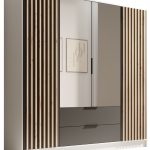 Ντουλάπα Niriam τετράφυλλη-Leuko-Mauro