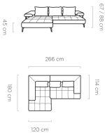 Γωνιακός καναπές Model Mini-Mple-Αριστερή - Image 3
