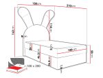 Επενδυμένο κρεβάτι Bunny Light-Mple-Aristera - Image 3