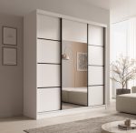 Ντουλάπα Kalli 200 συρόμενη-Leuko-Mauro - Image 2