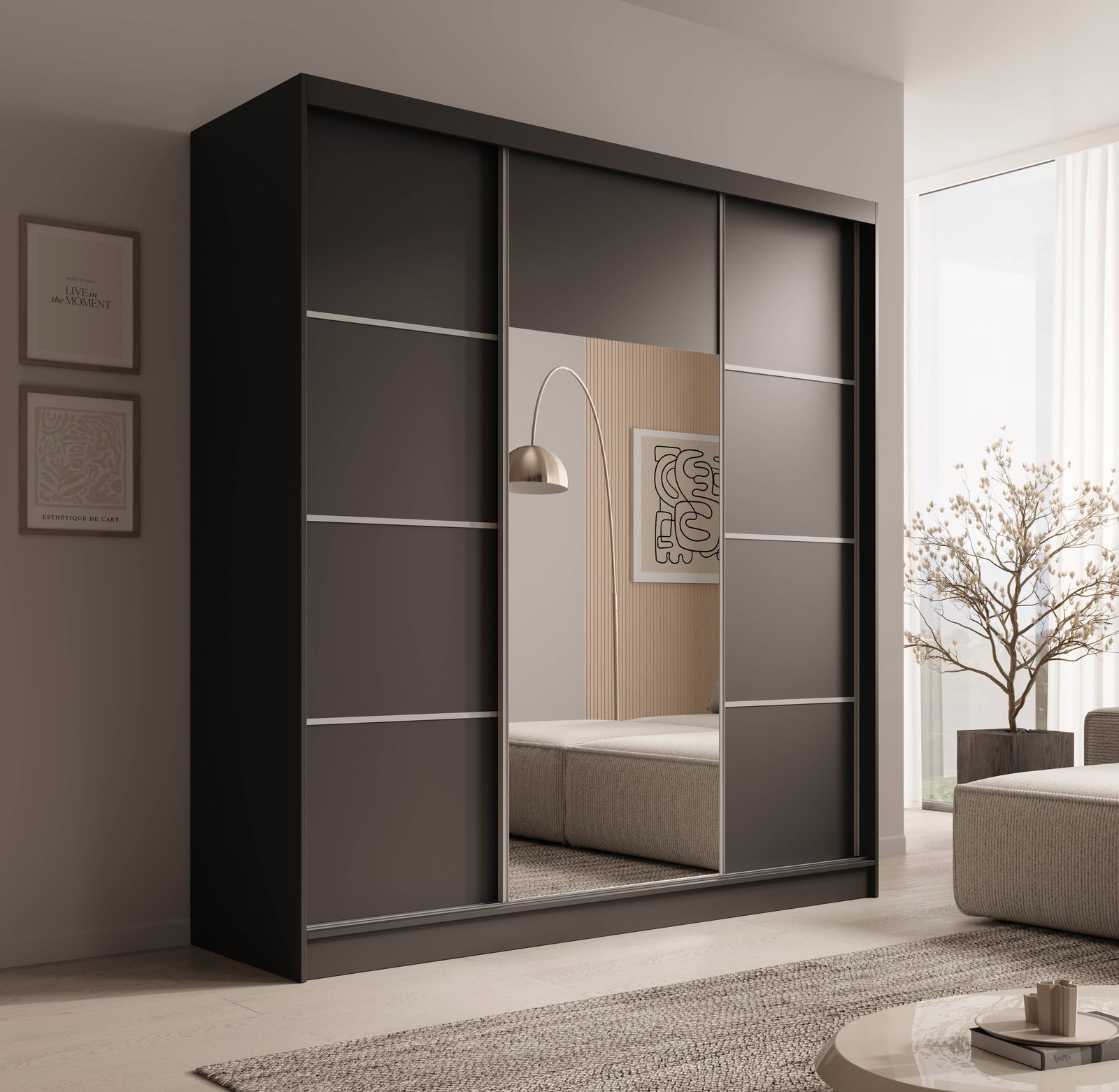 Ντουλάπα Kalli 200 συρόμενη-Mauro-Gkri - Image 2