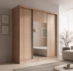 Ντουλάπα Kalli 200 συρόμενη-sonoma - gkri - Image 2