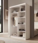 Ντουλάπα Belfast 120 συρόμενη-Leuko - Image 4