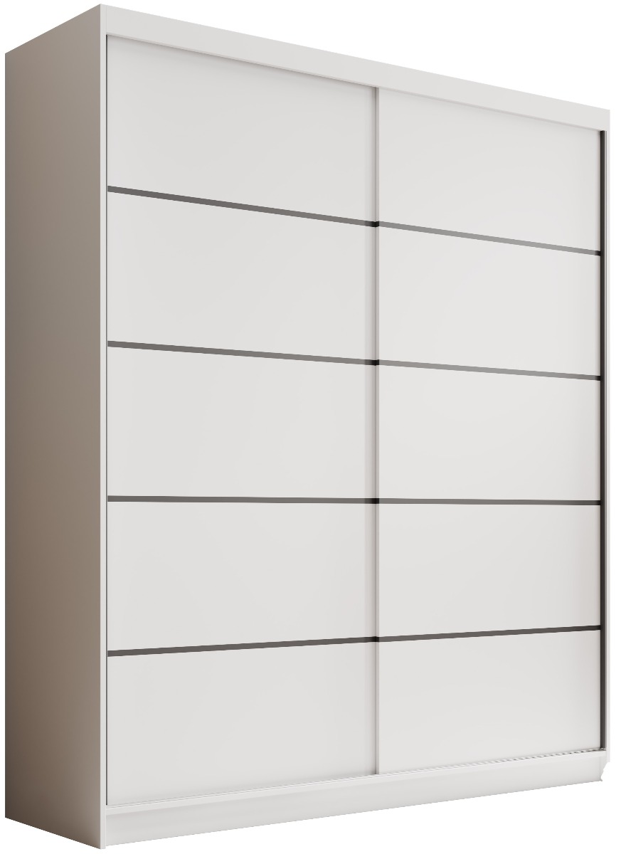 Ντουλάπα Verano 180 συρόμενη -Leuko - Image 1