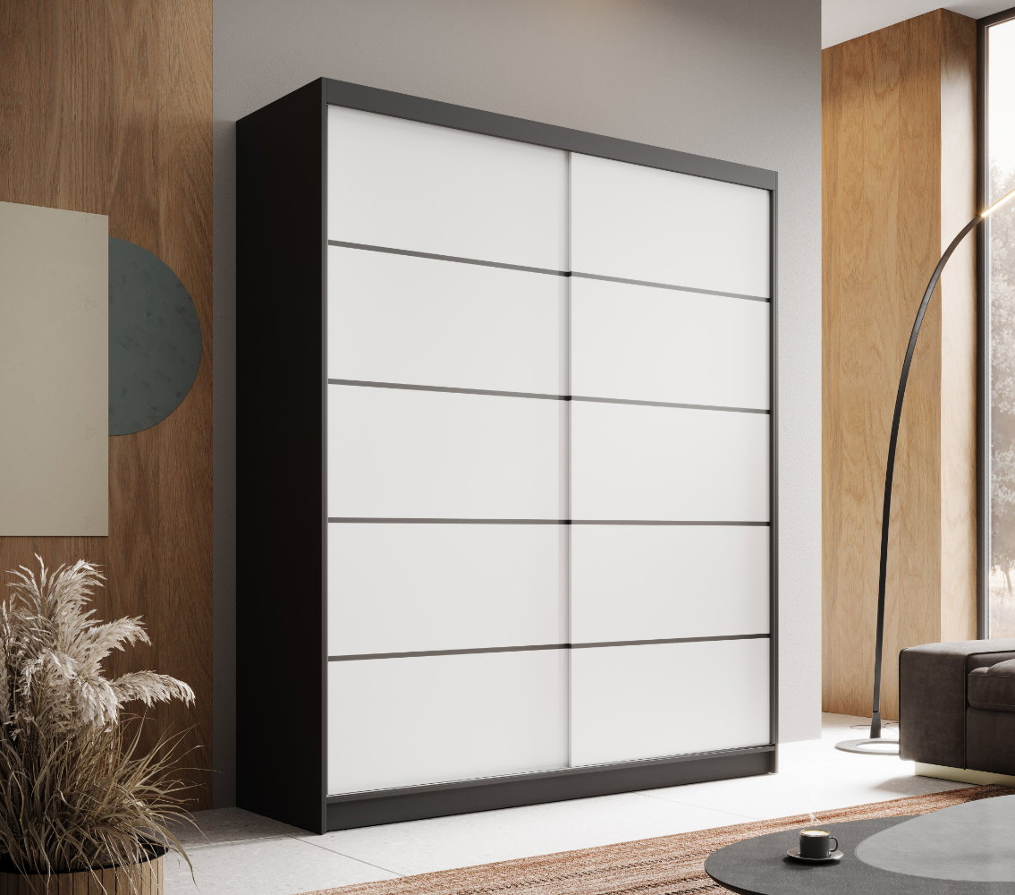 Ντουλάπα Verano 180 συρόμενη -Mauro-Leuko - Image 2