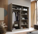 Ντουλάπα Verano 180 συρόμενη -Cashmere - Image 4