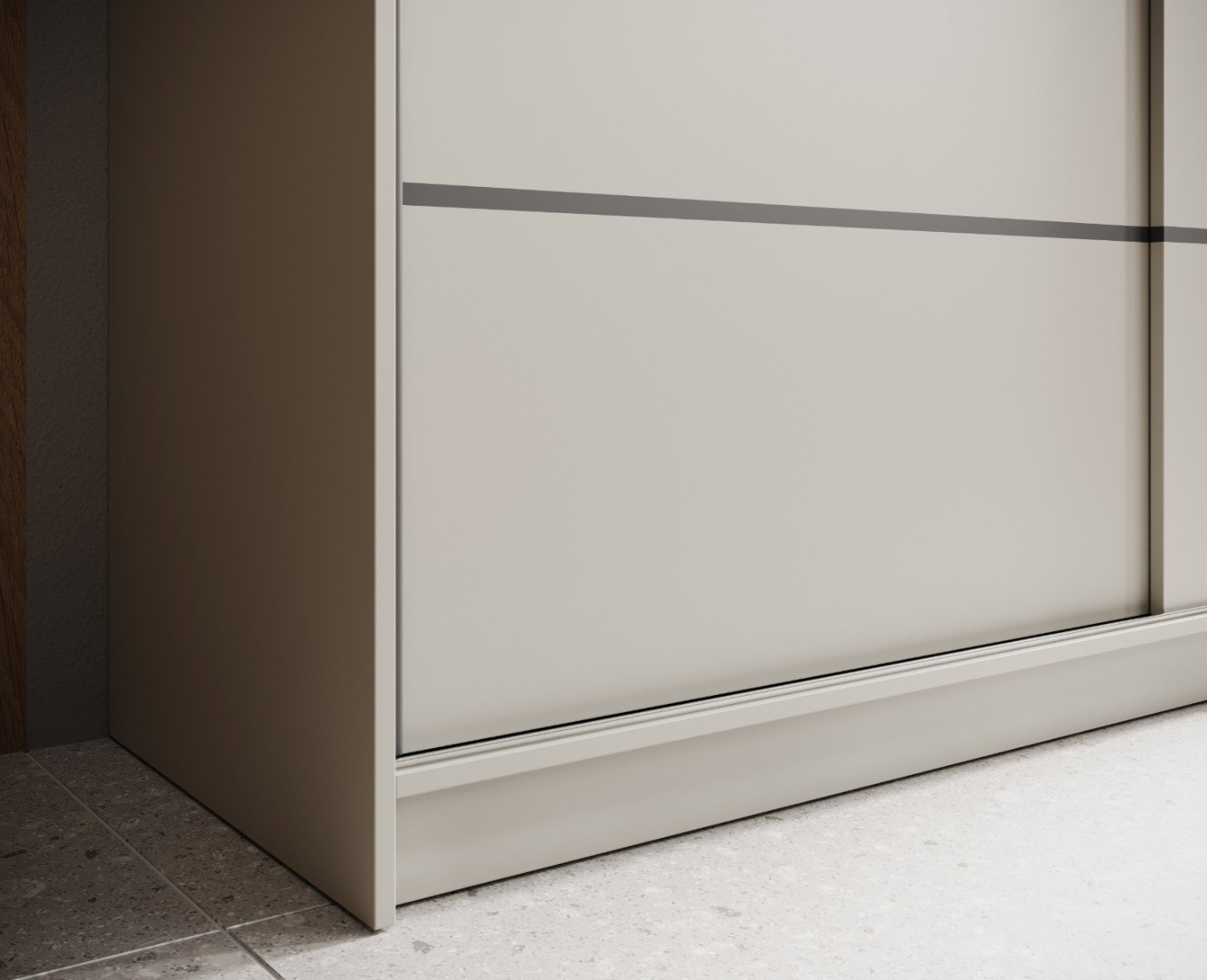 Ντουλάπα Verano 180 συρόμενη -Cashmere - Image 5