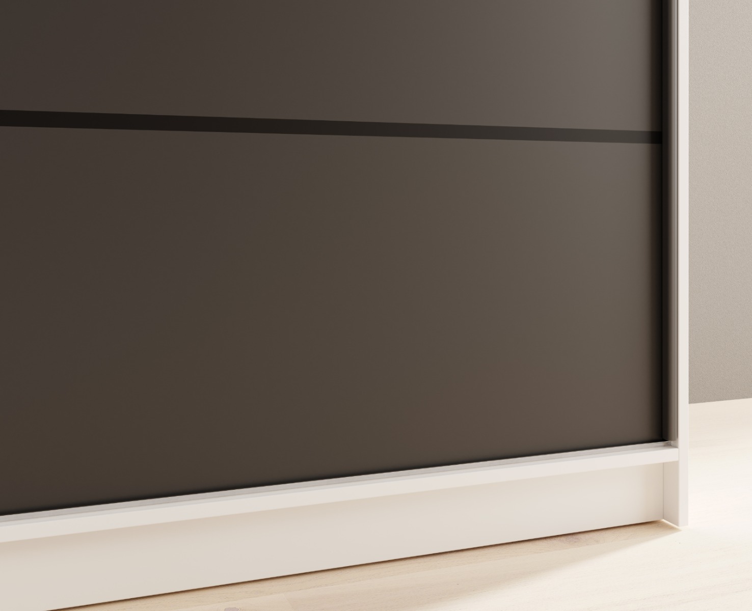 Ντουλάπα Shelvia 180 συρόμενη -Leuko-Mauro - Image 4