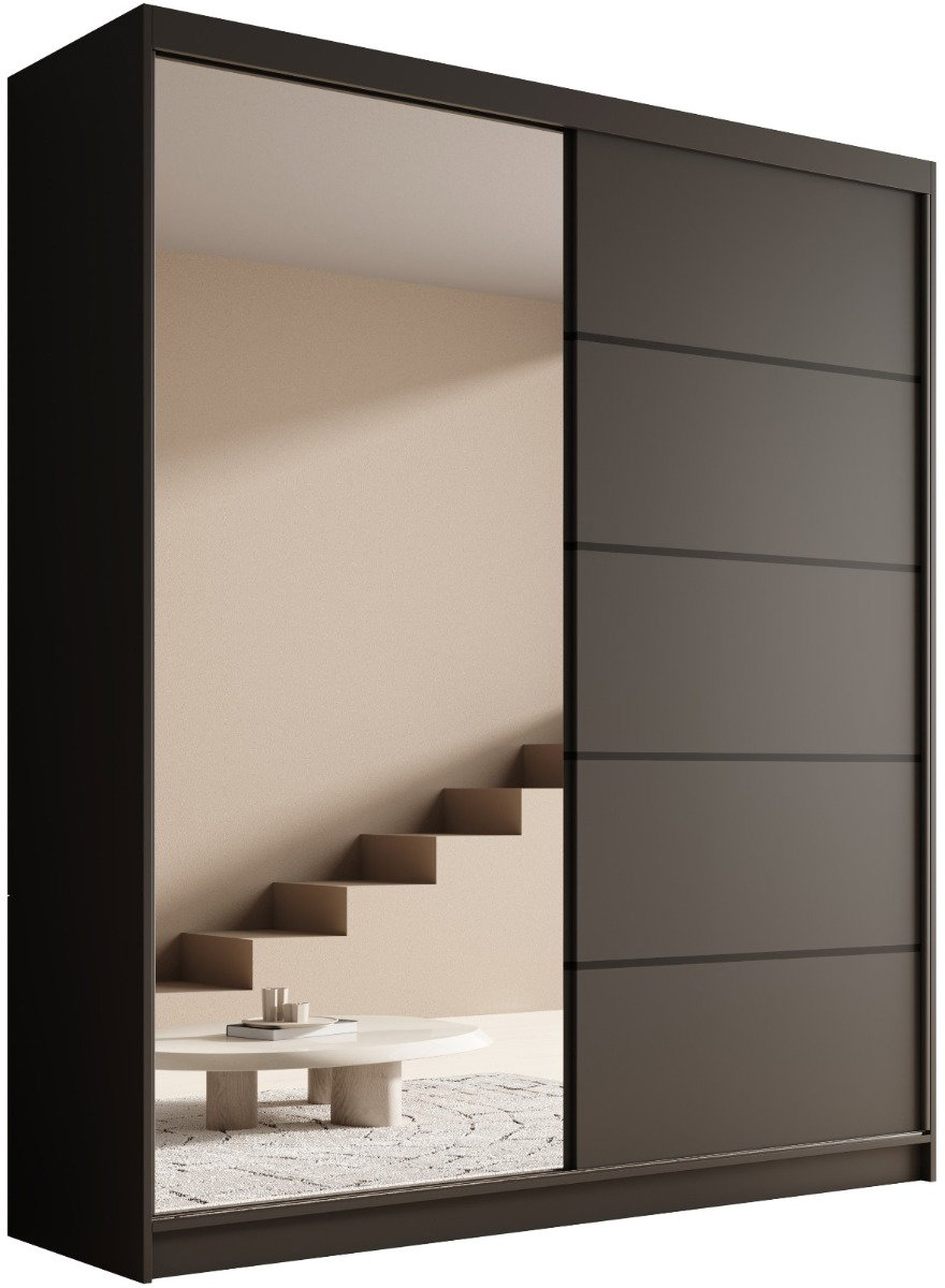 Ντουλάπα Shelvia 180 συρόμενη -Mauro - Image 1