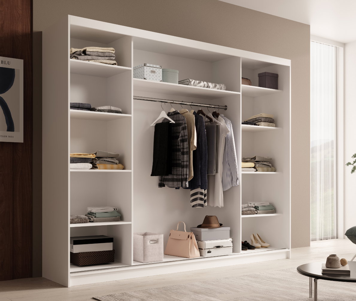 Ντουλάπα Galadriel 250 συρόμενη-Leuko - Image 4