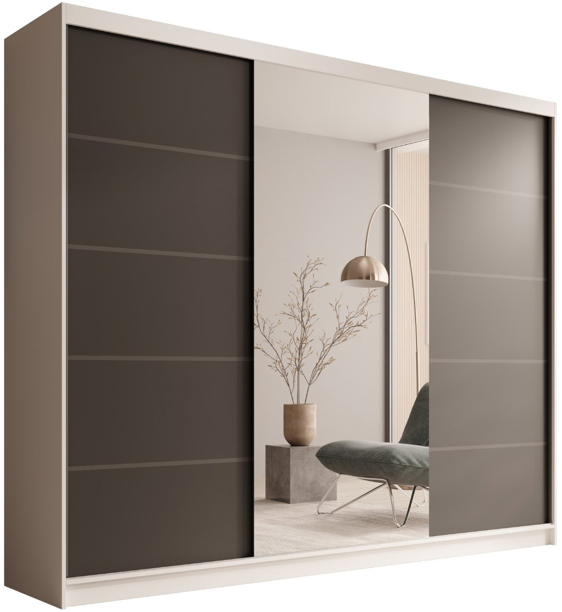 Ντουλάπα Galadriel 250 συρόμενη-Leuko-Mauro - Image 1