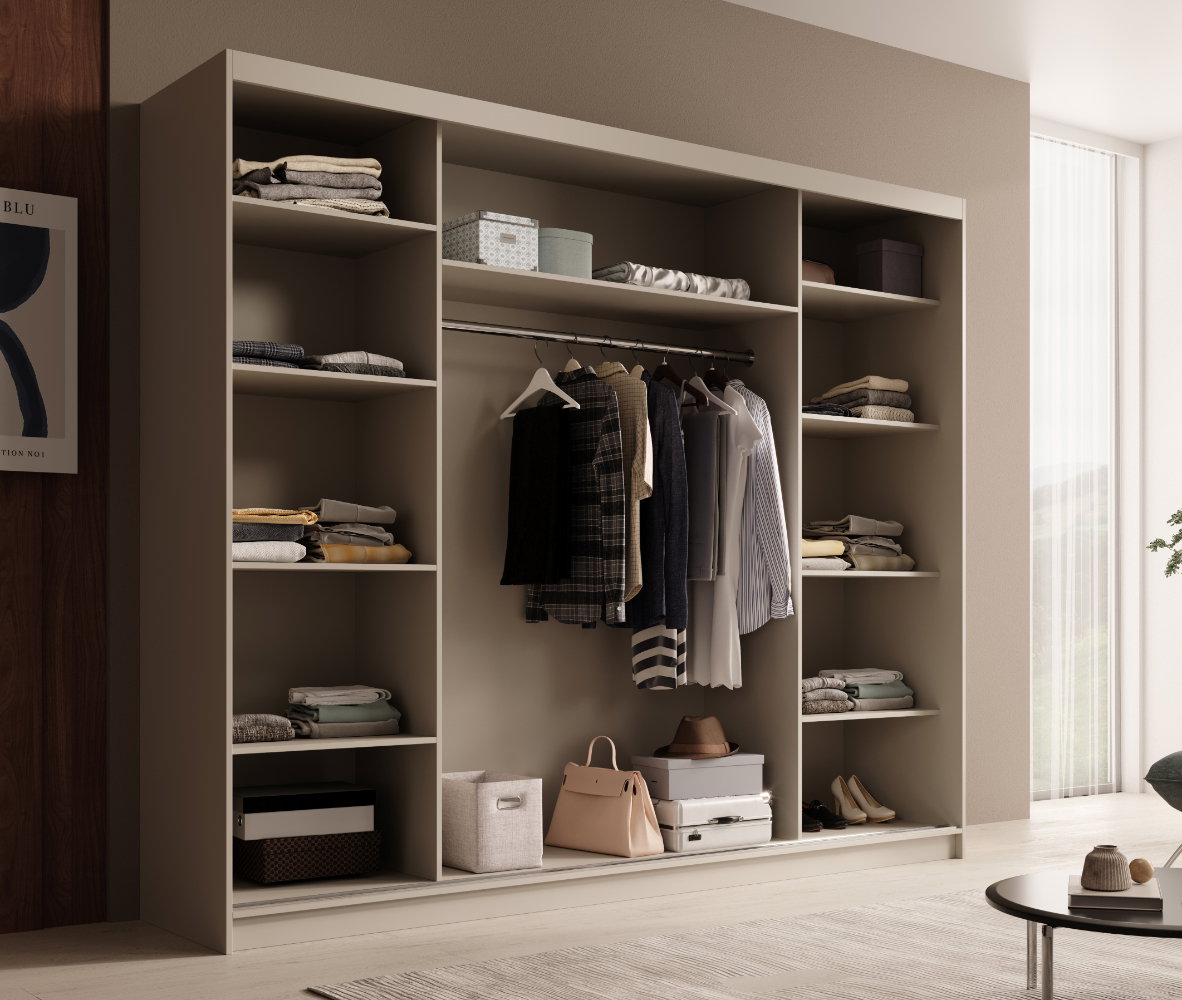 Ντουλάπα Galadriel 250 συρόμενη-Cashmere - Image 4