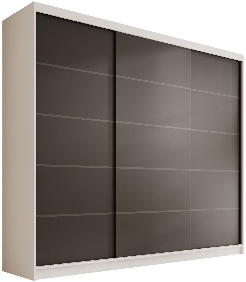 Ντουλάπα Velvora 250 συρόμενη-Leuko-Mauro - Image 1