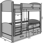 Κουκέτα Jacky M plus-Leuko-Artisan-180 x 80 - Image 3