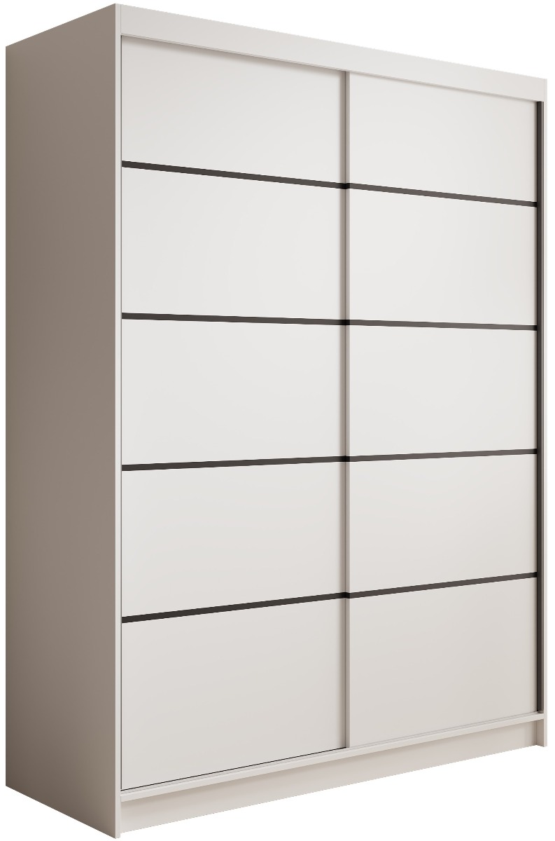 Ντουλάπα Naldo 150 συρόμενη -Leuko - Image 1