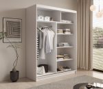 Ντουλάπα Naldo 150 συρόμενη -Leuko - Image 4