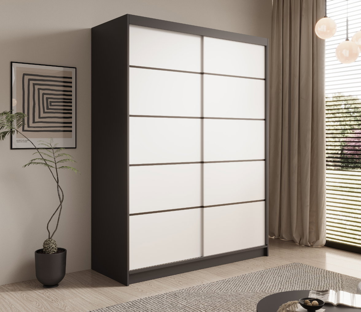 Ντουλάπα Naldo 150 συρόμενη -Mauro-Leuko - Image 2