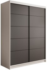 Ντουλάπα Naldo 150 συρόμενη -Leuko-Mauro