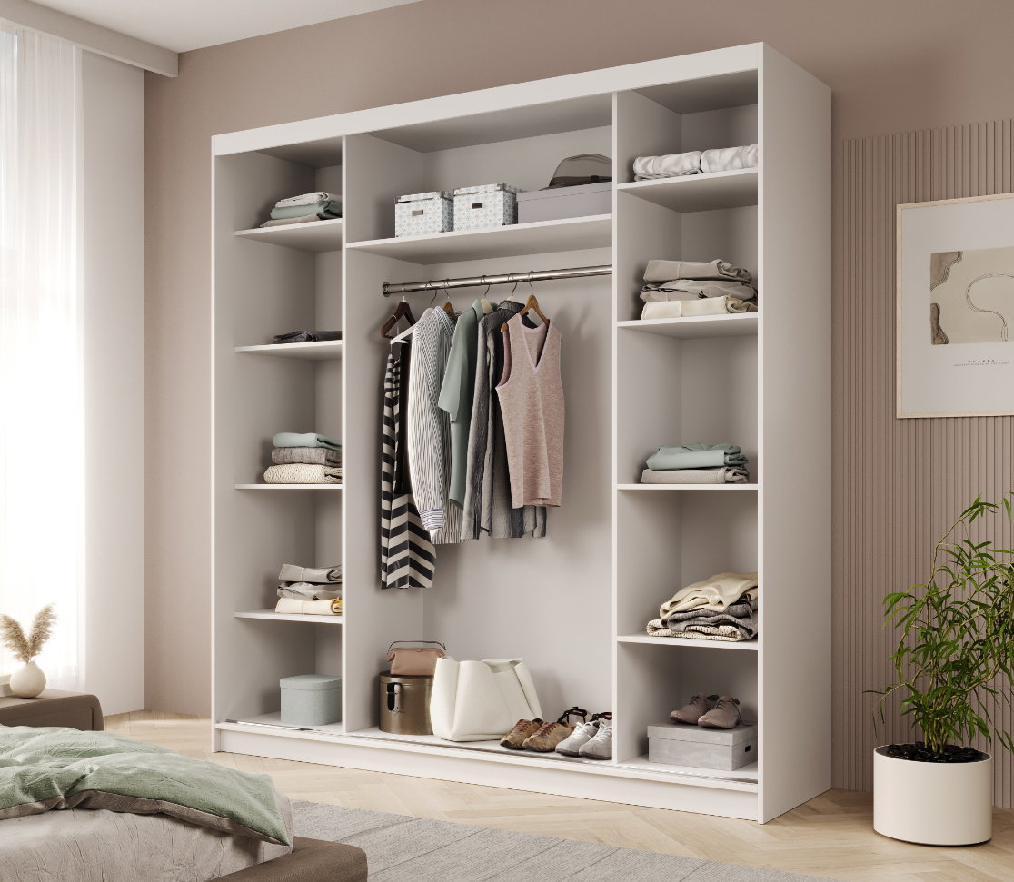 Ντουλάπα Hansa 200 συρόμενη-Leuko - Image 4