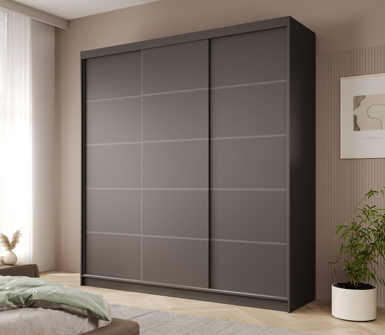 Ντουλάπα Hansa 200 συρόμενη-Mauro - Image 2