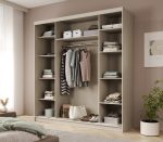 Ντουλάπα Hansa 200 συρόμενη-Cashmere - Image 4