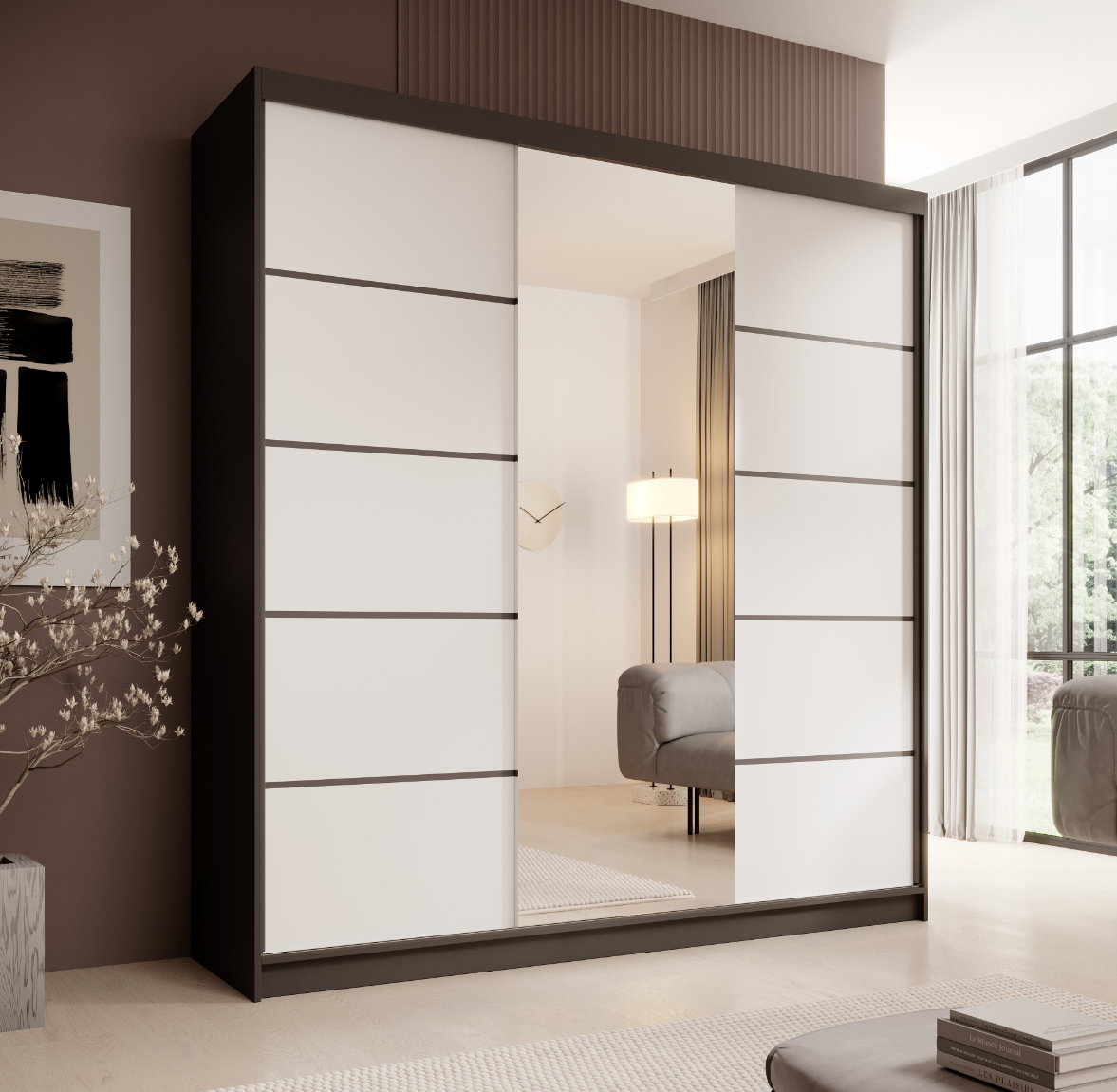 Ντουλάπα Barry 200 συρόμενη-Mauro-Leuko - Image 2