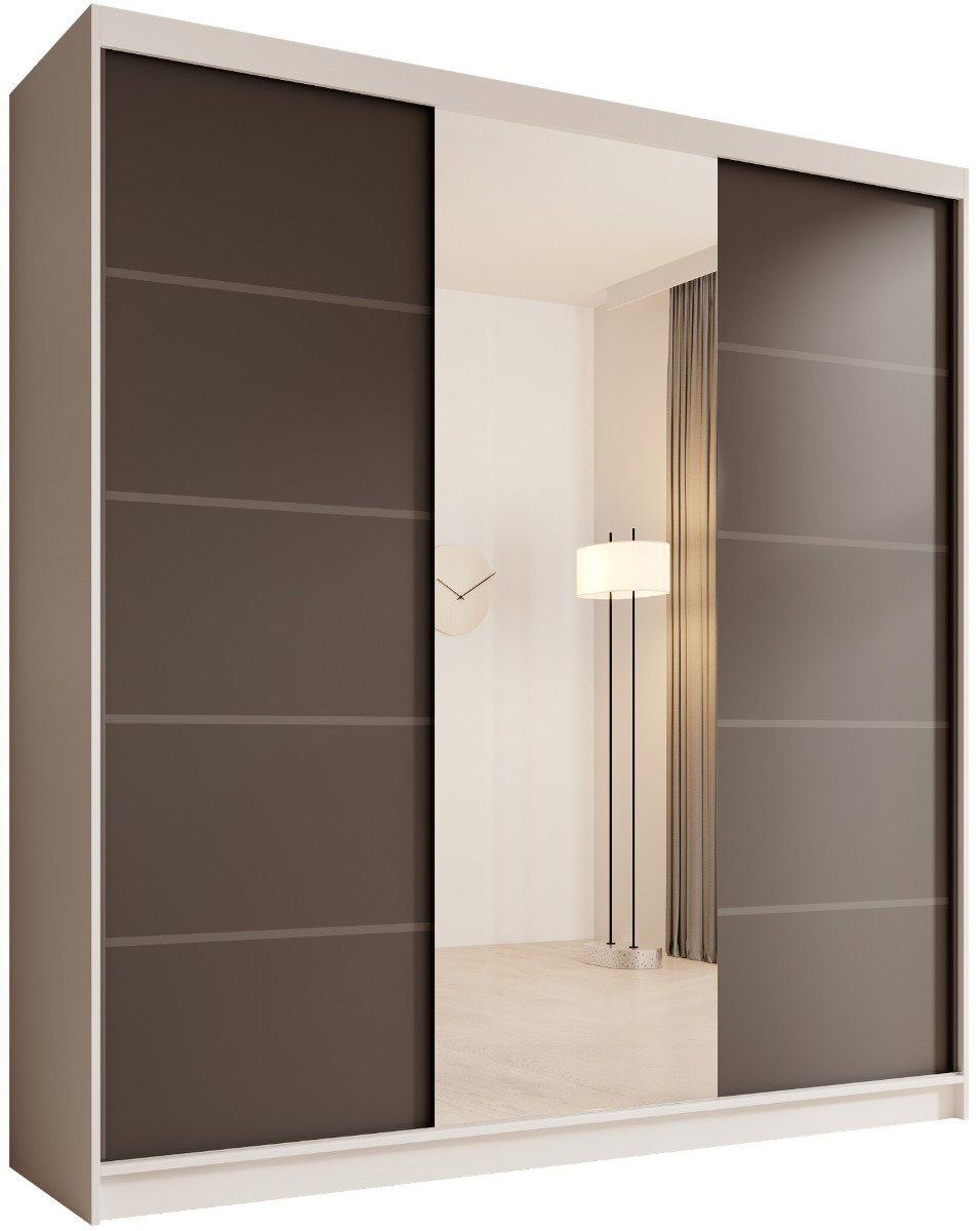 Ντουλάπα Barry 200 συρόμενη-Leuko-Mauro - Image 1