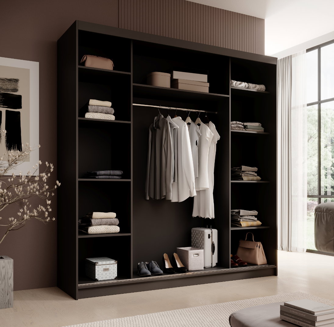 Ντουλάπα Barry 200 συρόμενη-Mauro - Image 5