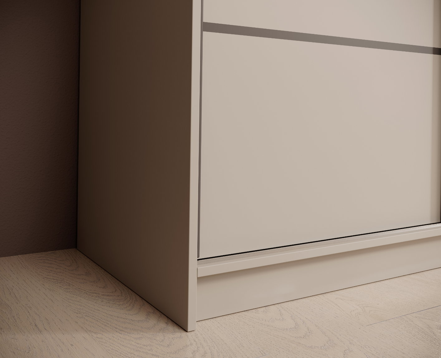 Ντουλάπα Barry 200 συρόμενη-Cashmere - Image 4