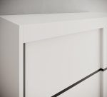 Ντουλάπα Lissa 120 συρόμενη-Leuko - Image 5