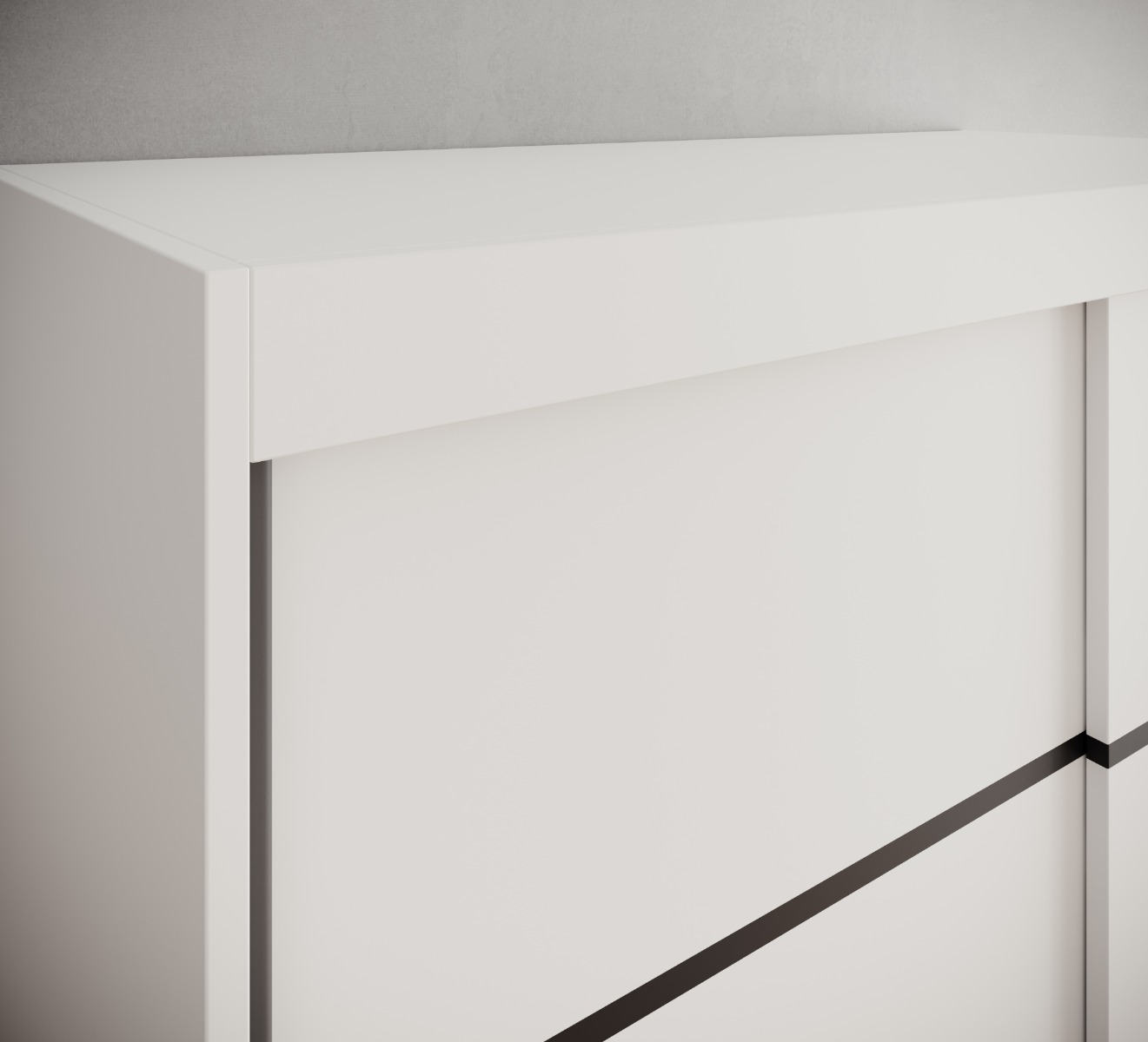 Ντουλάπα Lissa 120 συρόμενη-Leuko - Image 5