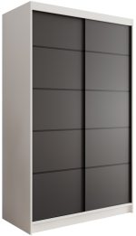 Ντουλάπα Lissa 120 συρόμενη-Leuko-Mauro