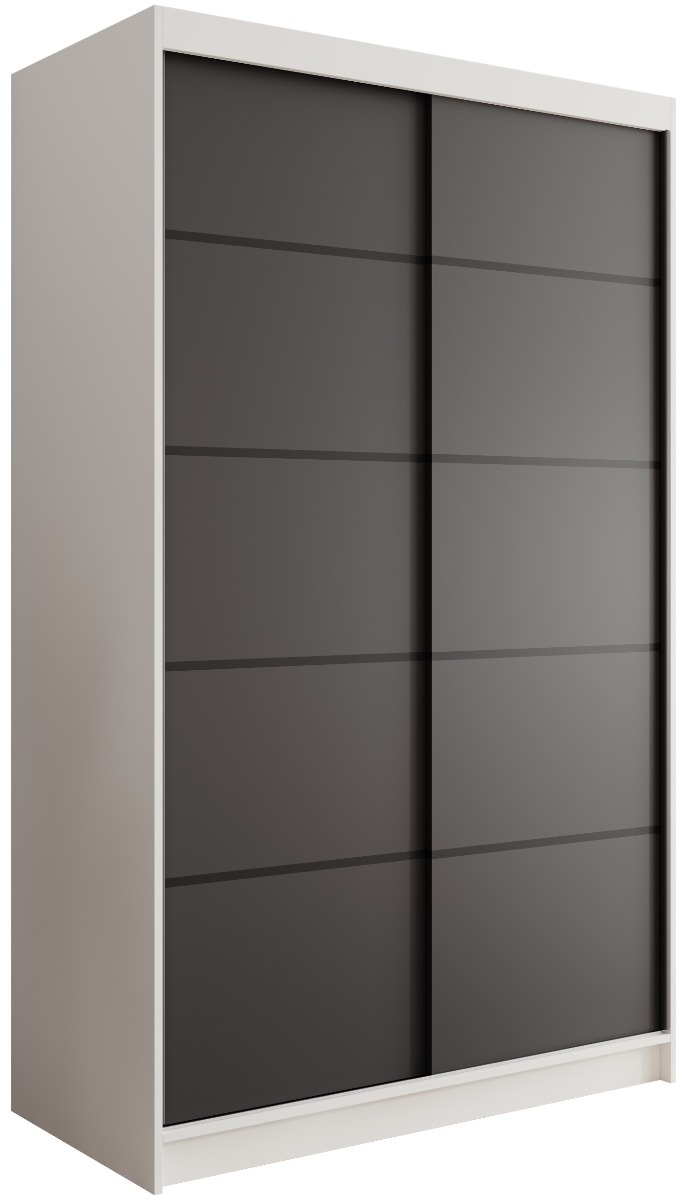 Ντουλάπα Lissa 120 συρόμενη-Leuko-Mauro - Image 1