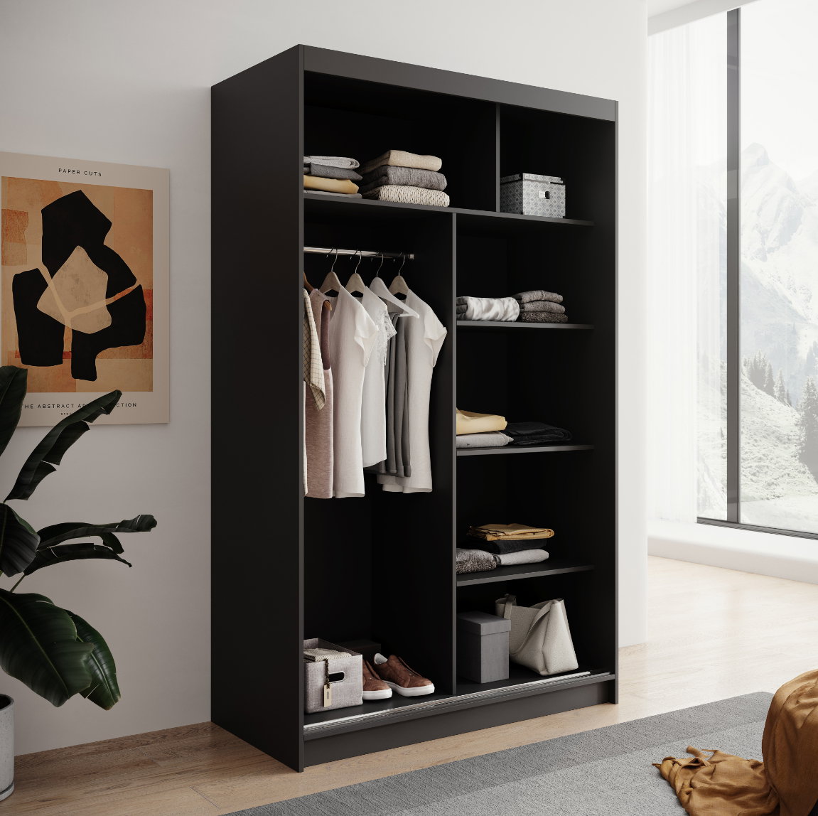 Ντουλάπα Lissa 120 συρόμενη-Mauro - Image 4