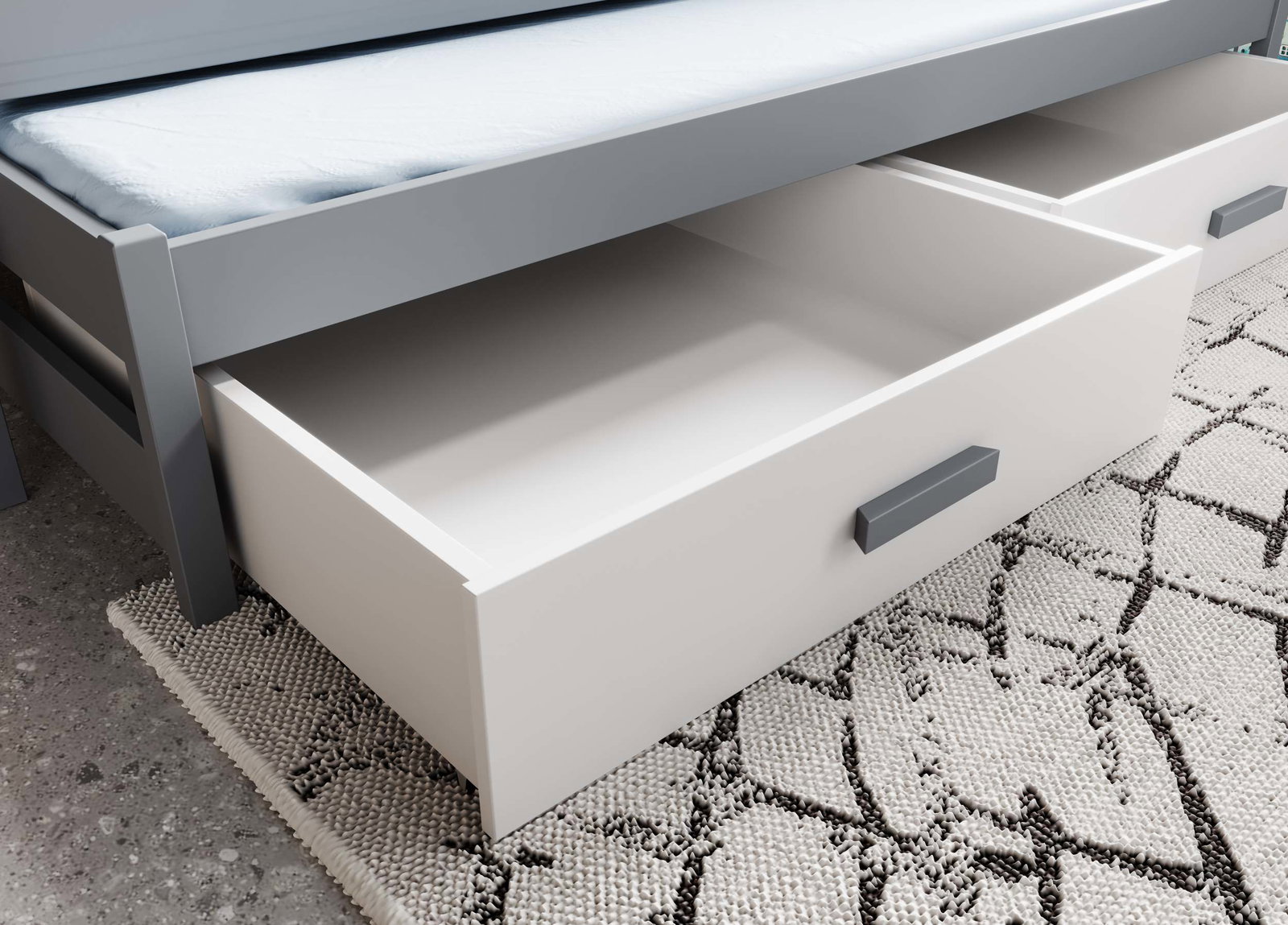 Παιδικό Κρεβάτι Peony-Leuko - Gkri-180 x 80 - Image 4