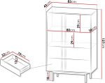 Μπουφές ψηλός Alsy Reg -Gkri Anoixto - Image 3