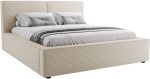 Επενδυμένο κρεβάτι Santos-Beige-200 x 200