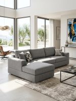 Γωνιακός καναπές Must-Δεξιά-275φ 210β εκ.-Γκρι Anoixto - Image 4