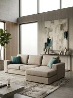 Γωνιακός καναπές Lina plus-Mpez Anoixto-265 x 170 εκ.-Αριστερή - Image 3