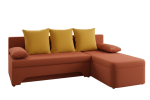 Γωνιακός καναπές Lamor-Πορτοκαλί - Κίτρινο