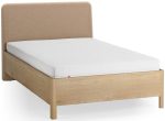 Επενδυμένο κρεβάτι Wellys II-Μπεζ-120 x 200