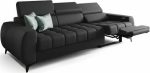 Καναπές Calyra Relax Lthr Τριθέσιος-Μαύρο - Image 2